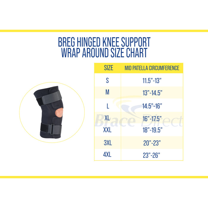 Best Hinged Knee Brace for Ligament Support | Breg Wrap-Around Knee Support | BraceDirect.com