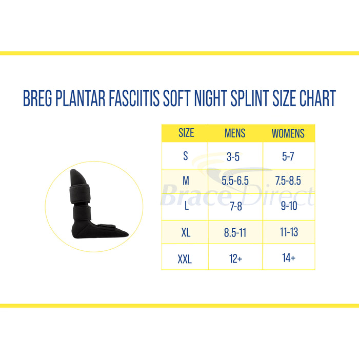 Breg Plantar Fasciitis Soft Night Splint for Nighttime Relief | BraceDirect.com