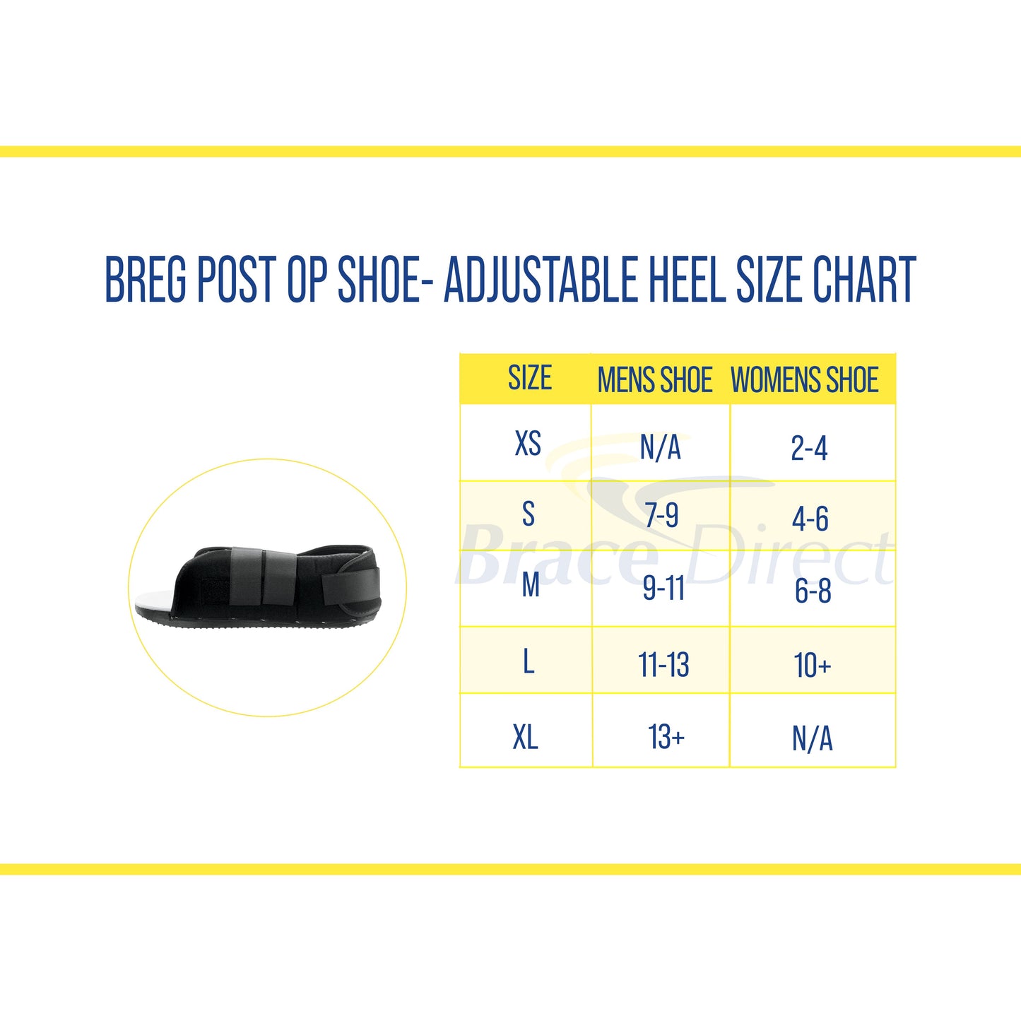 Breg Post-Op Shoe – Adjustable Heel