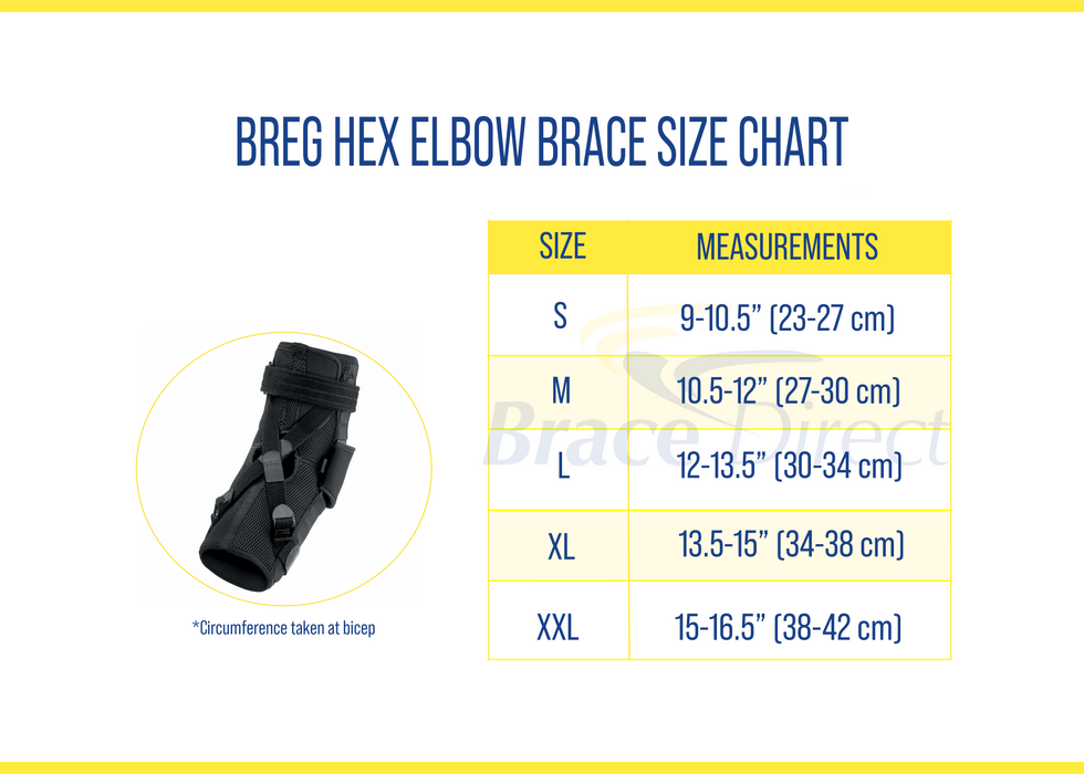 Breg HEX Elbow Brace - Athletic Support for Tendonitis & Hyperextension