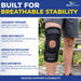 Breg Economy Hinged Knee Brace - Airmesh Pull-On Sleeve for Athletes | Sports Knee Support L1810/L1812