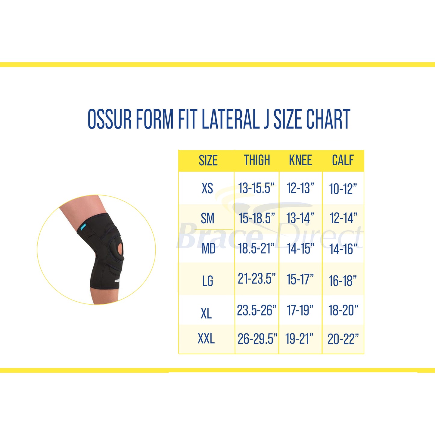 Ossur Form Fit Knee Hinged Lateral J
