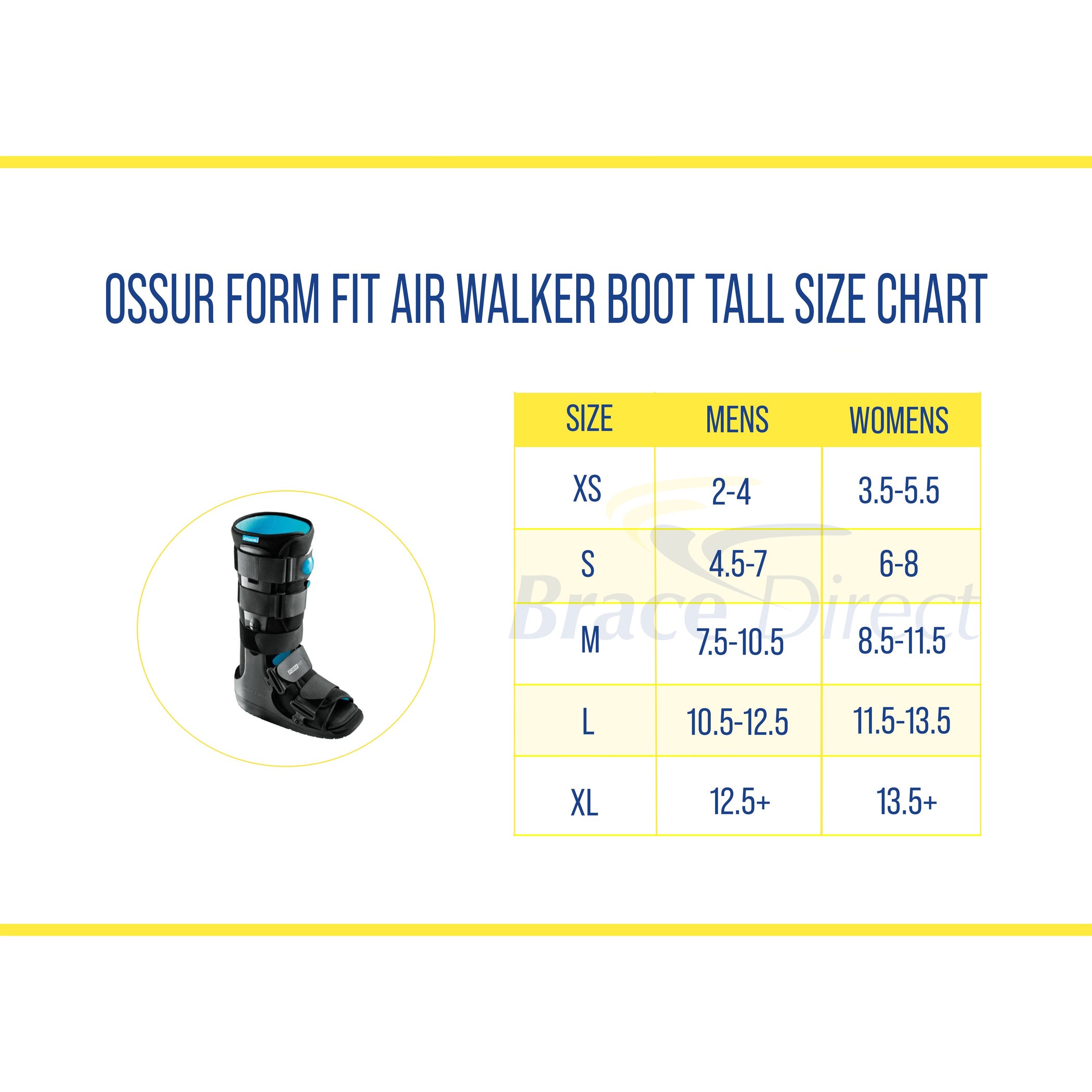 Walking Boot for Ankle Injuries | Ossur Form Fit Air Walker Boot Tall ...