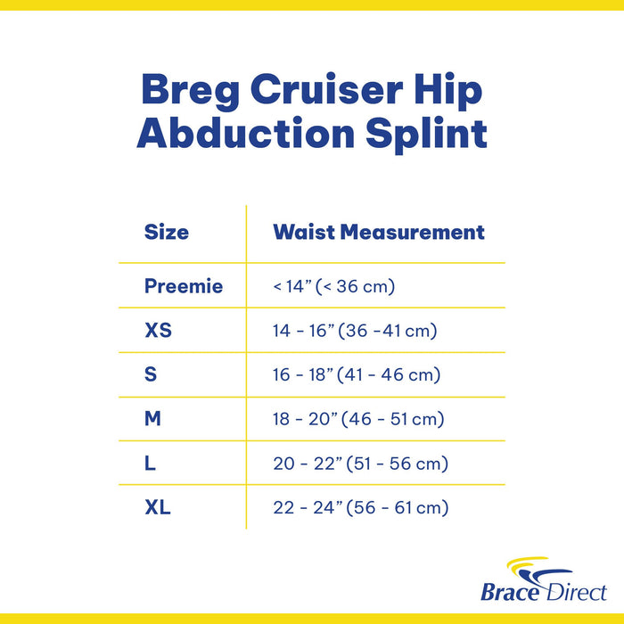 Breg Cruiser Hip Abduction Splint L1660 - Adjustable Pediatric Hip Support