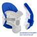 Ossur Occian Back Attachment for Miami J Cervical Collar: ICU Pressure Relief Back Piece (Collar Not Included) | Brace Direct