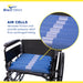 Renewed Alternating Pressure Wheelchair Seat Air Cell Cushion - Pressure Sore Relief- Promotes Blood Flow, Minimizes Tissue Deformation, Skin Shield, 12 Hour Rechargeable Battery by Brace Direct