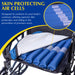 Alternating Pressure Wheelchair Seat Air Cell Cushion for Pressure Sore Relief- Promotes Blood Flow, Minimizes Tissue Deformation, Skin Protection, 12 Hour Rechargeable Battery by Brace Direct