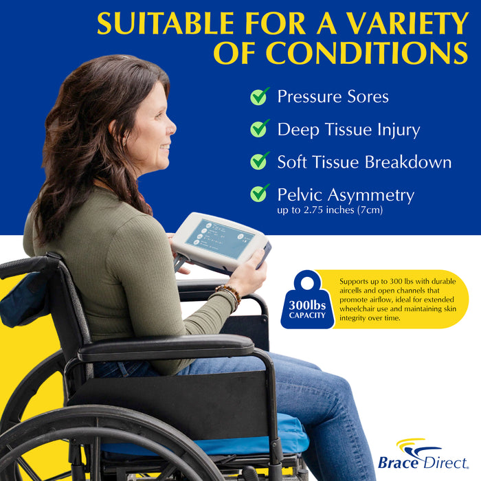 Brace Direct Alternating Pressure Wheelchair Cushion