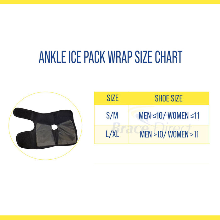 Brace Direct Ankle & Foot Reusable Gel Ice Pack Cold Wrap