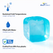 Brace Direct Blue Ice Cubes | Large Reusable Freezer Blocks for Therapy and Cooling