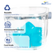 Extra Large Reusable Ice Cubes (6 Pack) for Cold Therapy Machine and Cryotherapy Treatment, Drink Dispenser, Cooler | Convenient Refreezable Freezer Blocks | BPA-Free and Non-toxic by Brace Direct