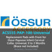 Replacement Pads with Front for Ossur Papoose Infant Cervical Collar, Universal, 0 to 3 Months (Brace not Included)