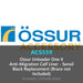 Ossur Unloader One X Anti-Migration Calf Liner - Sensil Black Replacement (Brace not Included)