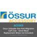 Ossur Unloader One Anti-Migration Calf Liner - Sensil Black Replacement (Brace not Included)