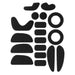 Ossur Rebound Post-Op Knee Accessory Kits, ROM Stop Locks, Straps, and Buckle Pad Kit (Brace Not Included)