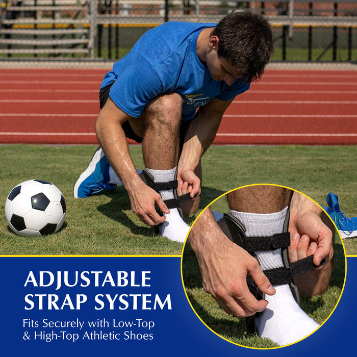 Brace Direct Semi-Rigid Active Ankle Brace for Sports & Recovery - Maximum Ankle Support for Athletes & Injury Recovery