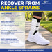 Air Ankle Stirrup Brace & Splint-Stabilize Ankle for Sprains Grade I,II,III, Strains, Chronic Ankle Instability & Injury Protection by Brace Direct