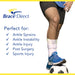 Air Ankle Stirrup Brace & Splint-Stabilize Ankle for Sprains Grade I,II,III, Strains, Chronic Ankle Instability & Injury Protection by Brace Direct