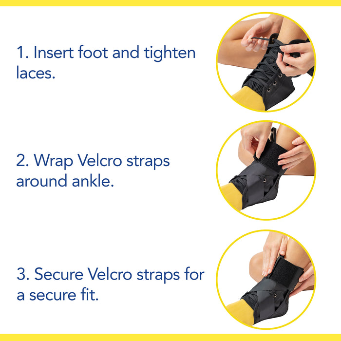 Brace Direct Lace Up Ankle Brace with Figure 8 Strapping