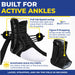 Brace Align Advanced Speed-Lace Ankle Stabilizer – Figure-8 Lace-Up Ankle Brace for Sprains, Chronic Instability, Sports Support & Injury Rehabilitation L1902