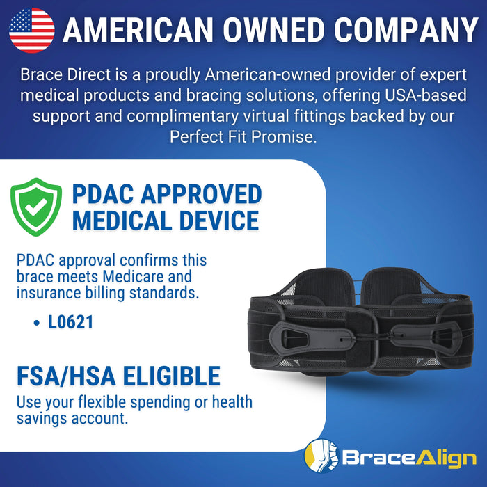 Brace Align GlideFit SI Belt – Sacroiliac Support for Hip, Pelvic & Low Back Pain L0621