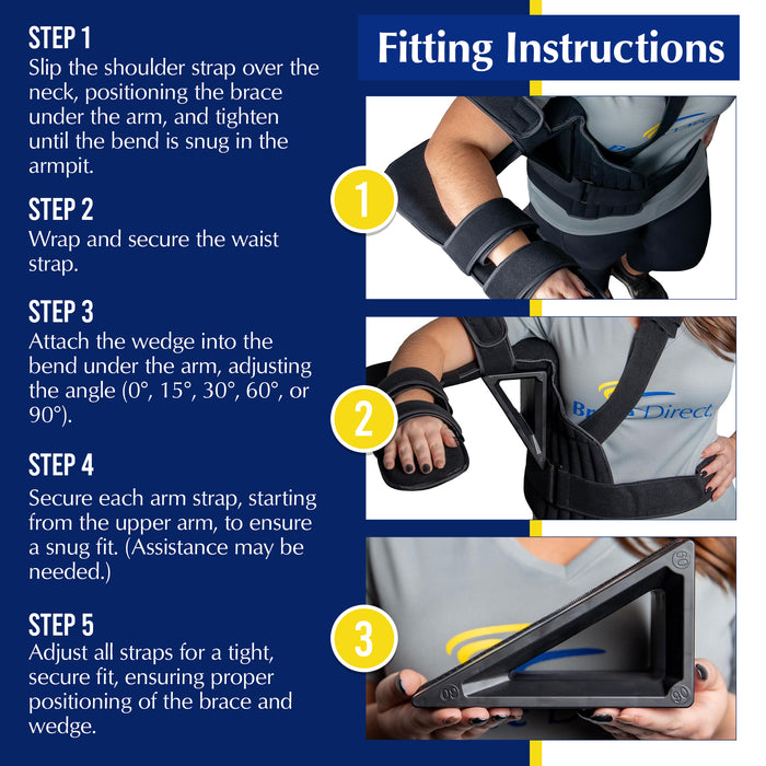 Brace Align Deluxe Shoulder Brace - Professional Rotator Cuff Support & Recovery Brace PDAC L3960