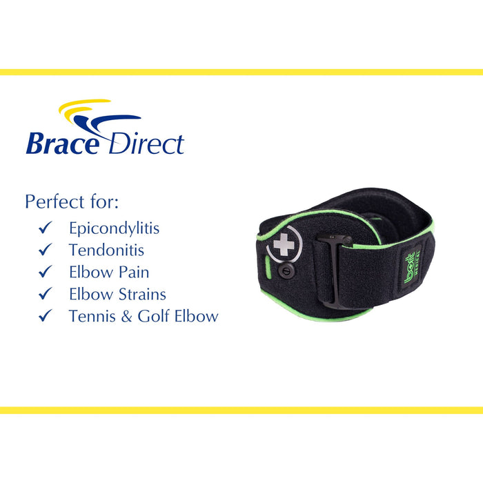 Sport Elbow Band- Stabilizing Elbow Strap for Pain, Epicondylitis, Tennis & Golfer Elbow, Inflammation and Injury- Left or Right- Men or Women-Bort by Brace Direct