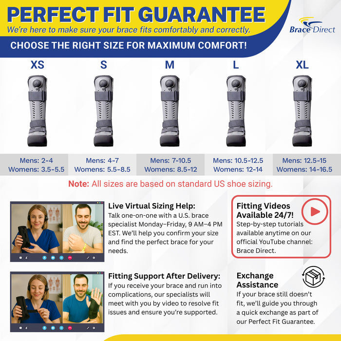 Ossur Rebound Air Walker Tall Boot For Ankle Injuries - Premium Walking Boot With Rocker Bottom