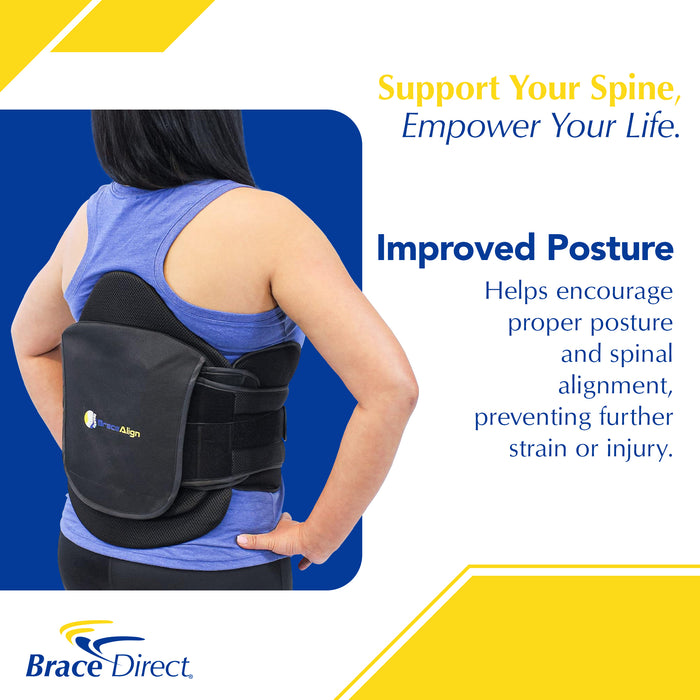 Relieve lower back pain and stabilize your spine with the VertebrAlign LSO Back Brace. PDAC approved L0631, L0637, L0650, and L0648, it provides customizable compression for sciatica, herniated discs, and post-surgical recovery. Shop now at BraceDirect.com!