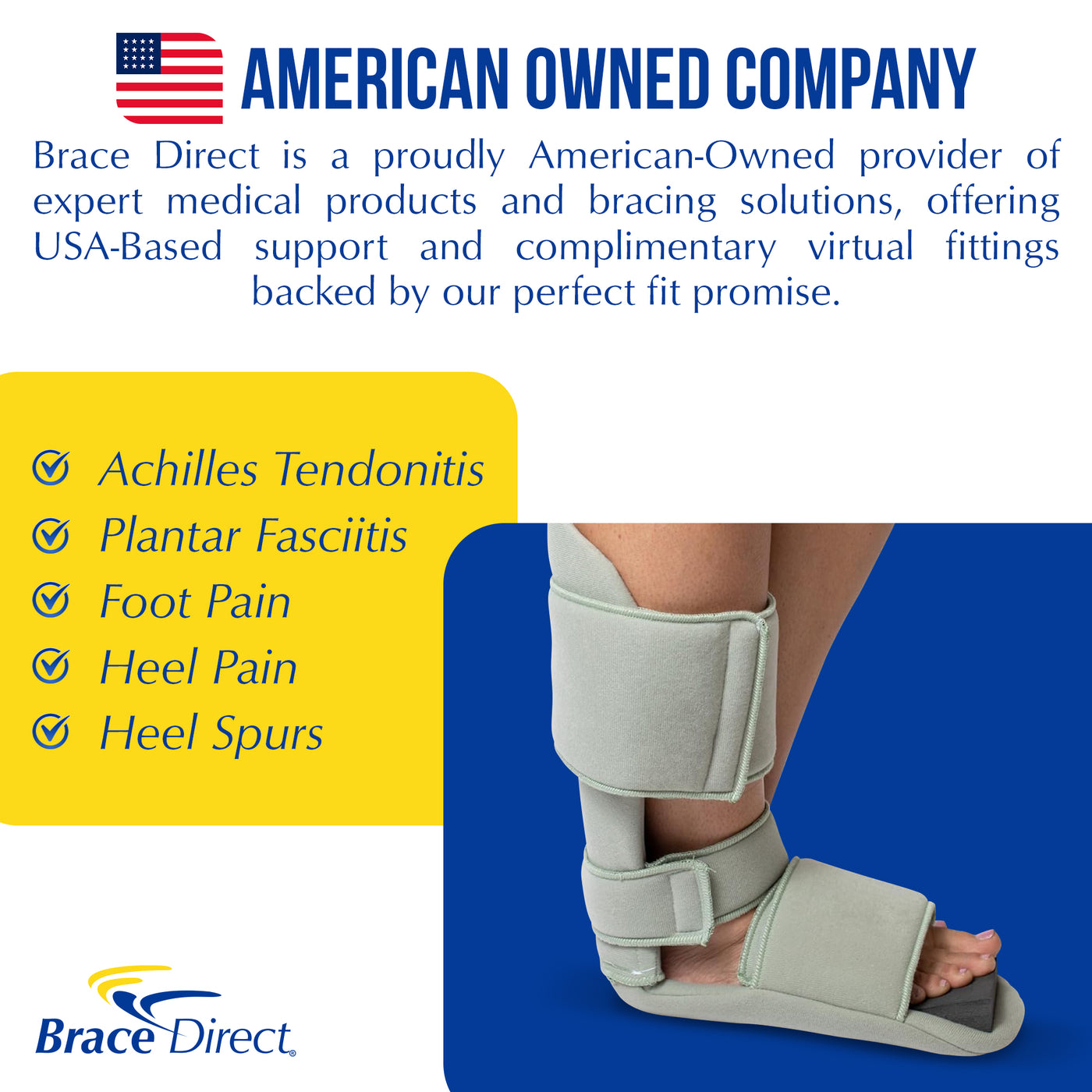 Best Night Splint for Plantar Fasciitis | Brace Direct 90 Degree Night ...