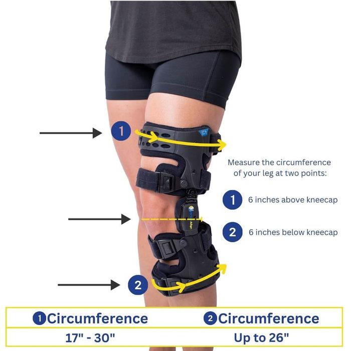 Brace Align ROM Unloader Knee Brace L1843 L1851 - Professional Osteoarthritis Pain Relief Support with Dual Side Stabilizers