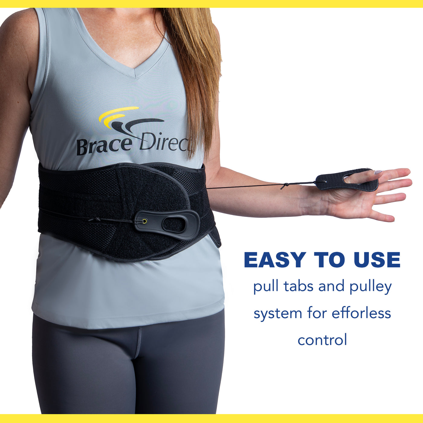 Back Bracket Brace Direct Lower Back Support Brace - Adjustable, Comfortable, and ...