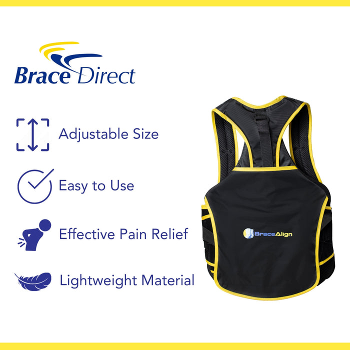 Brace Align TLSO Thoracic Full Back Brace - PDAC L0464 Pain  Relief and Straightener for Fractures, Post Op, Herniated Disc, Spinal  Trauma, Mild Scoliosis : Health & Household