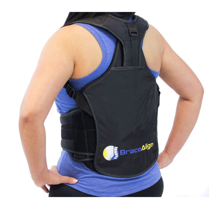 TLSO Thoracic Full Back Brace, Treat Kyphosis, Compression