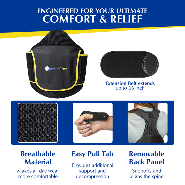 Brace Align Vertebralign Lso Back Brace For Lower Back Pain And Sciatica Relief - L0631 L0637 L0650 L0648