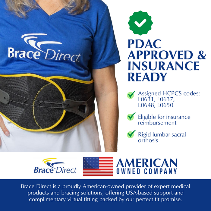 Brace Align Vertebralign Lso Back Brace For Lower Back Pain And Sciatica Relief - L0631 L0637 L0650 L0648
