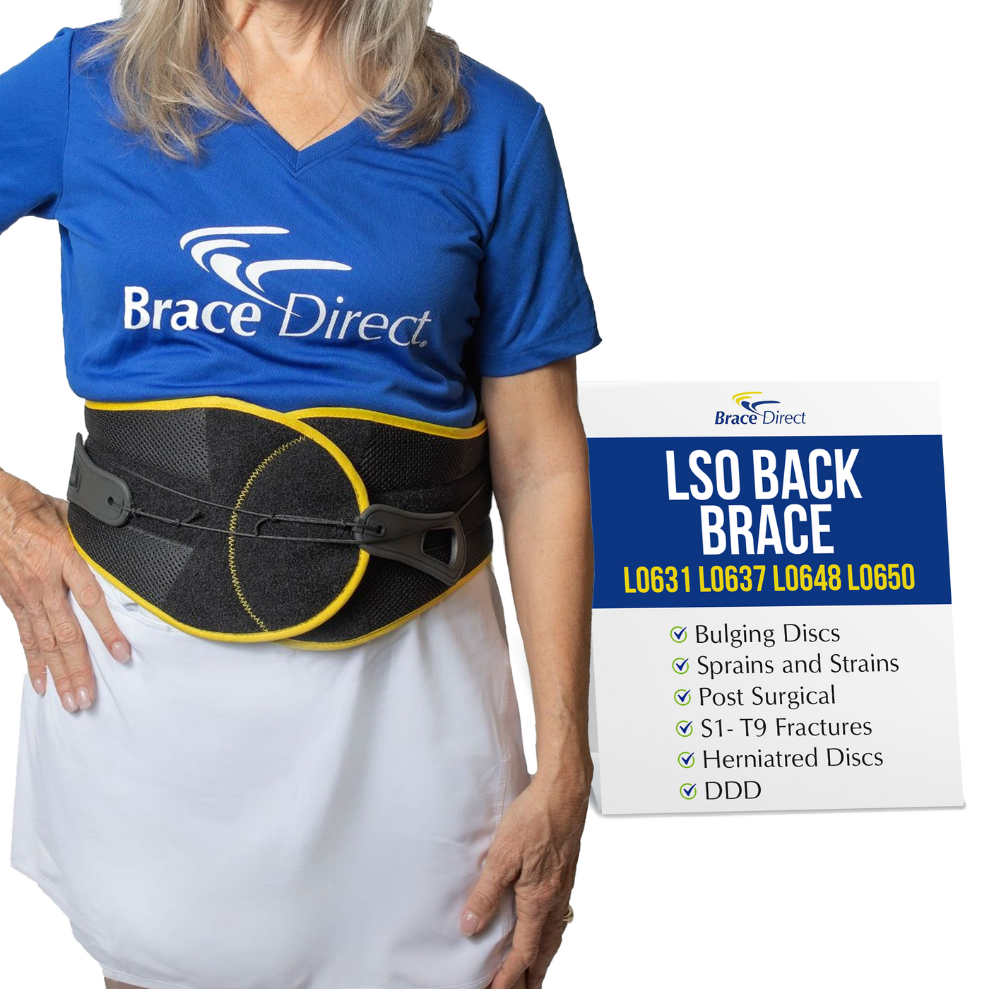 VertebrAlign Medical Lower Back Brace - L0650 L0637 Approved For Herniated Disc, Sciatica, Spine Support
