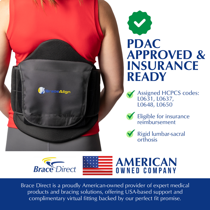 Brace Align Vertebralign Lso Back Brace For Lower Back Pain And Sciatica Relief - L0631 L0637 L0650 L0648