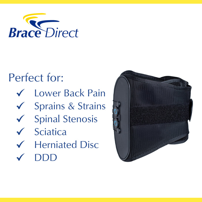 Brace Direct Low Profile Lumbar Back Support Brace