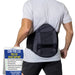 Brace Align Core Pro LSO Back Brace - Adjustable Lumbar Sacral Orthosis with 6:1 Pulley Compression & Custom Panels L0650 L0637