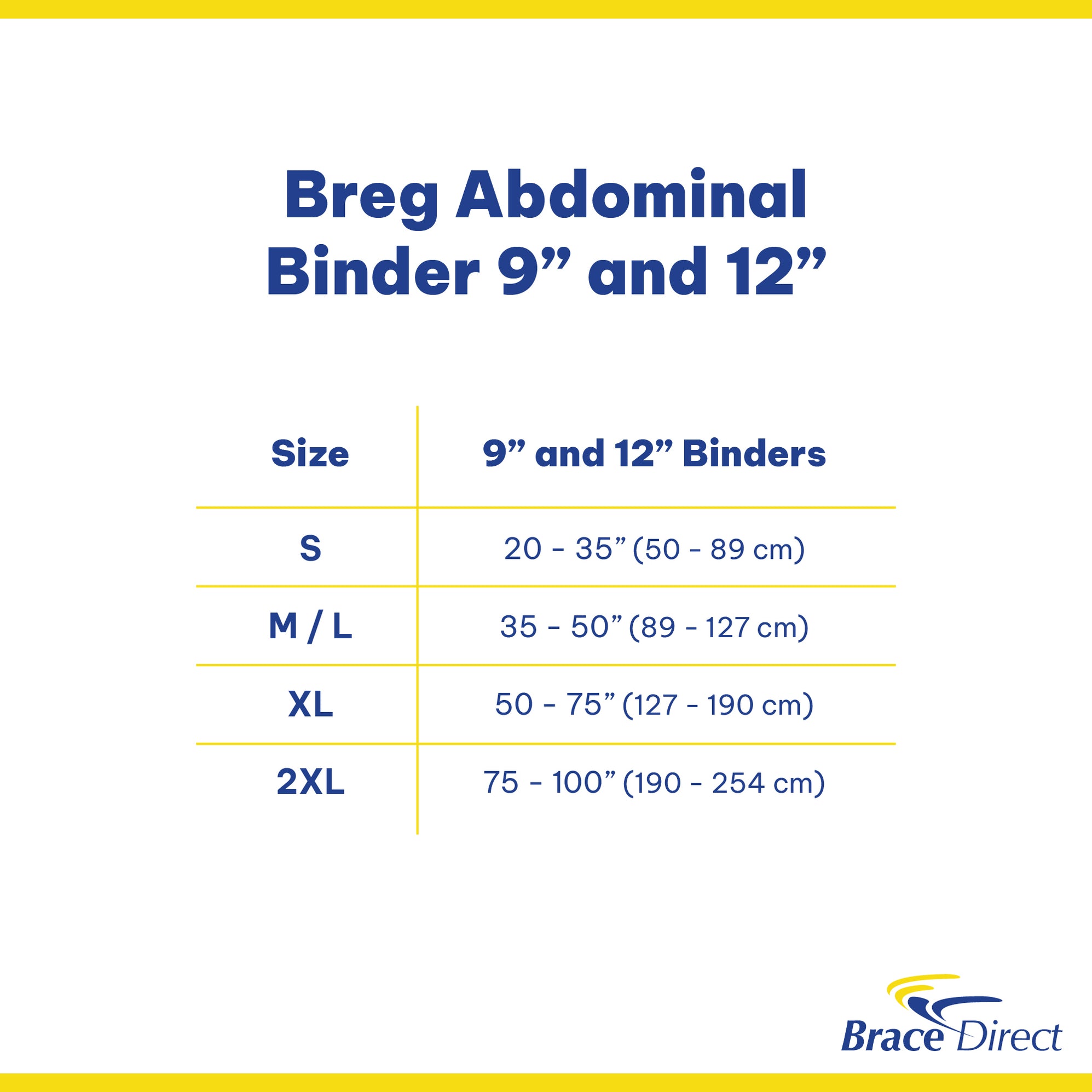 Breg Abdominal Binder 9” & 12” - Premium Support for Rib & Abdomen ...