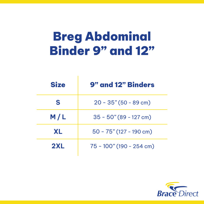Breg Abdominal Binder A4467 - Adjustable Support for Rib & Abdomen Injuries