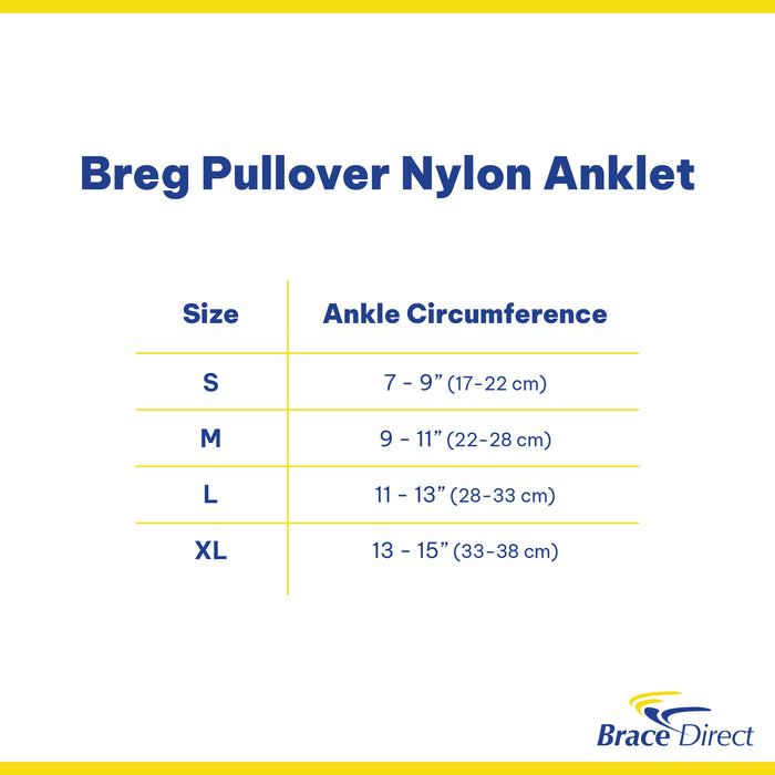 Breg Pullover Nylon Anklet A4467 for Ankle Support | BraceDirect.com