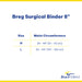 Surgical Binder 8” - Customizable Abdominal Support and Compression Binder