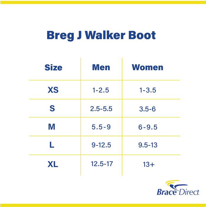 Breg J Walker Air L4361OTS or L4360CF- Walking Boot for Fracture Support and Comfort