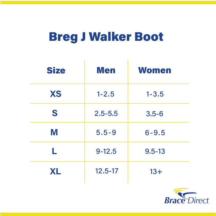 Breg J Walker L4361OTS or L4360CF- Walking Boot for Fracture Support and Comfort
