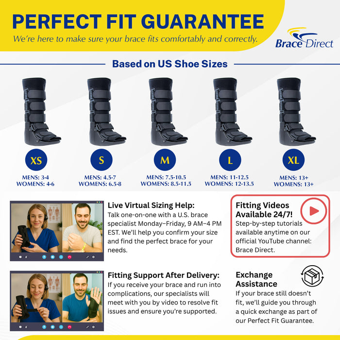 Brace Direct Cam Walker Fracture Boot Tall - Support For Foot And Ankle Injuries
