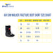Brace Align Air CAM Walker Fracture PDAC Approved Boot Short sizing for men, women, and children.
