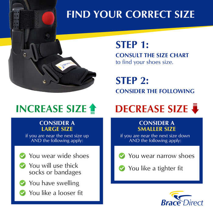 Brace Align Air Cam Walker Fracture Boot Short L4360/L4361 - Support For Foot And Ankle Injuries