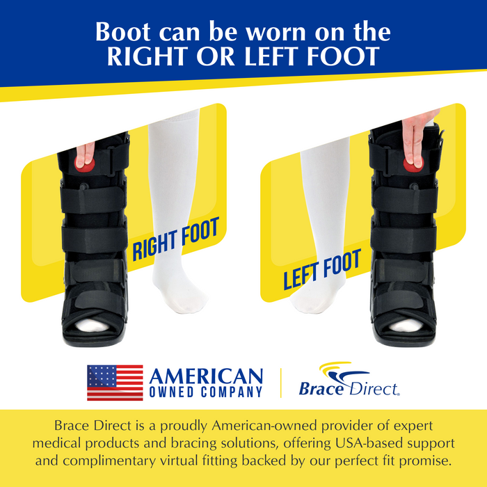 Brace Direct Air Cam Fracture Boot Tall - Comfortable Walking Boot For Foot And Ankle Injuries